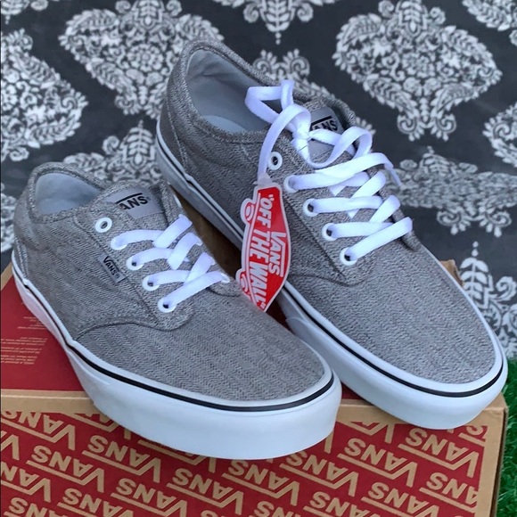 vans heather grey shoes